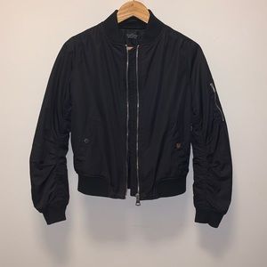 Topshop Black Bomber